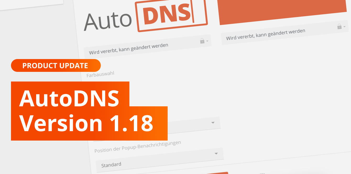 AutoDNS Version 1.18 Changelog