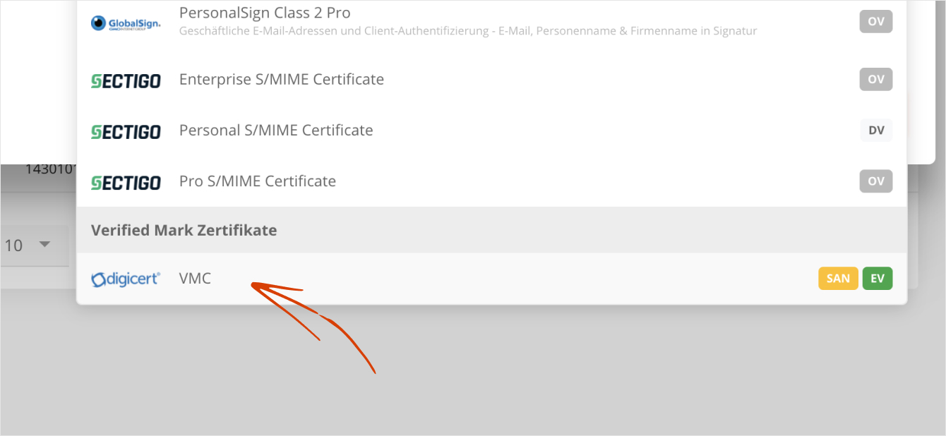 Verified Mark Certificate (VMC) jetzt verfügbar in AutoDNS